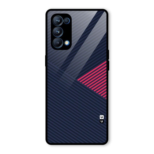 Criscros Stripes Glass Back Case for Oppo Reno5 Pro 5G