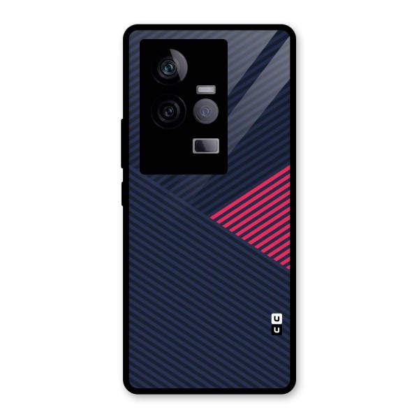 Criscros Stripes Glass Back Case for Vivo iQOO 11 5G