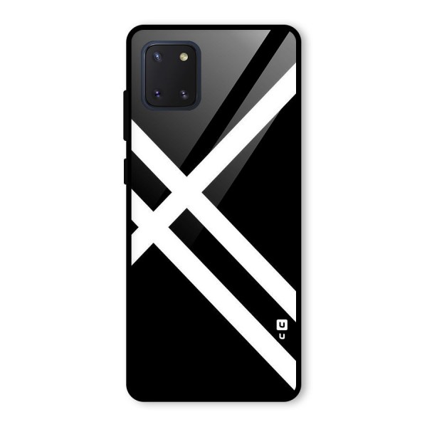 CrissCross Lines Glass Back Case for Galaxy Note 10 Lite