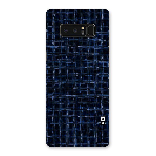 Criss Cross Blue Pattern Back Case for Galaxy Note 8