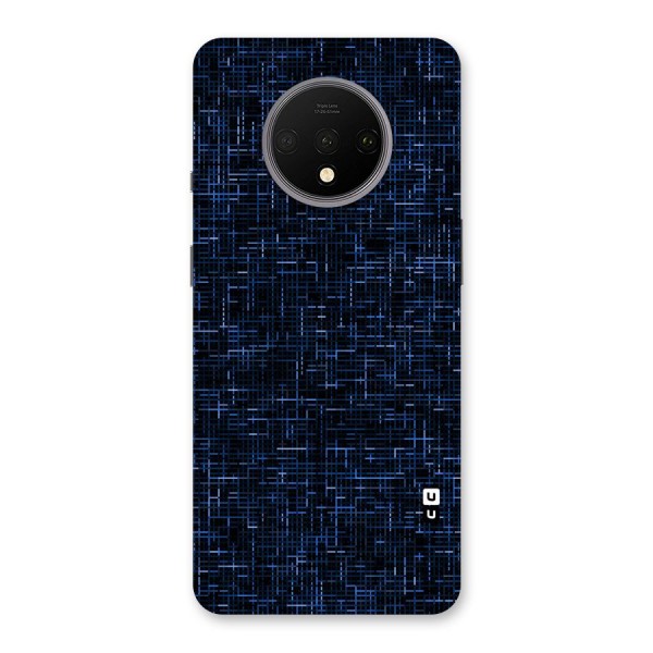 Criss Cross Blue Pattern Back Case for OnePlus 7T