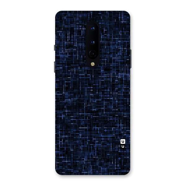 Criss Cross Blue Pattern Back Case for OnePlus 8