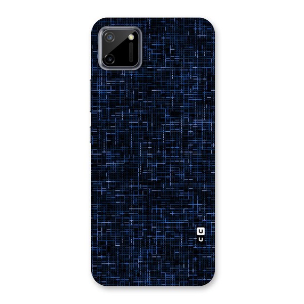 Criss Cross Blue Pattern Back Case for Realme C11