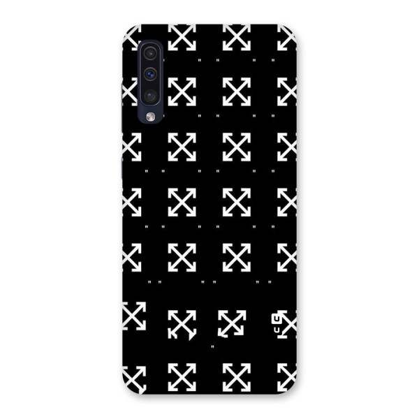 Cross Arrow Black Back Case for Galaxy A50s