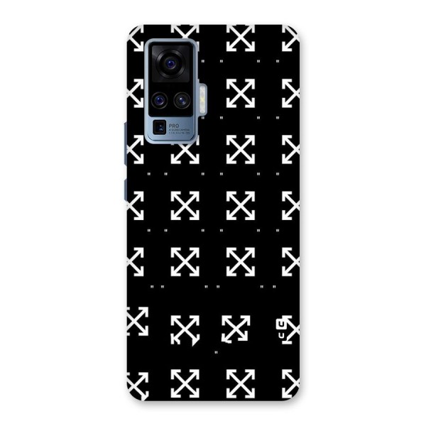 Cross Arrow Black Back Case for Vivo X50 Pro