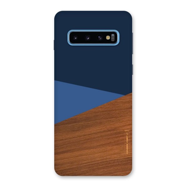 Crossed Lines Pattern Back Case for Galaxy S10