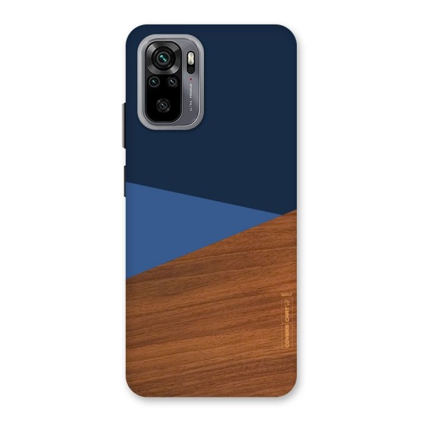 Crossed Lines Pattern Back Case for Redmi Note 10