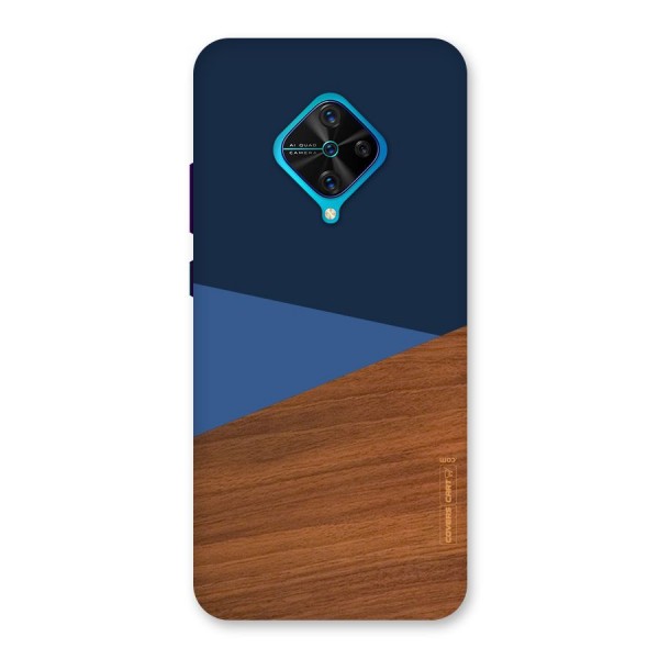 Crossed Lines Pattern Back Case for Vivo S1 Pro