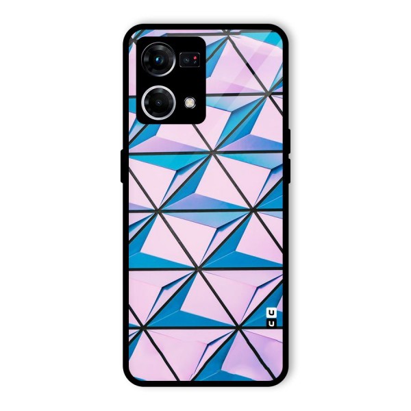 Crystal Abstract Glass Back Case for Oppo F21s Pro 4G