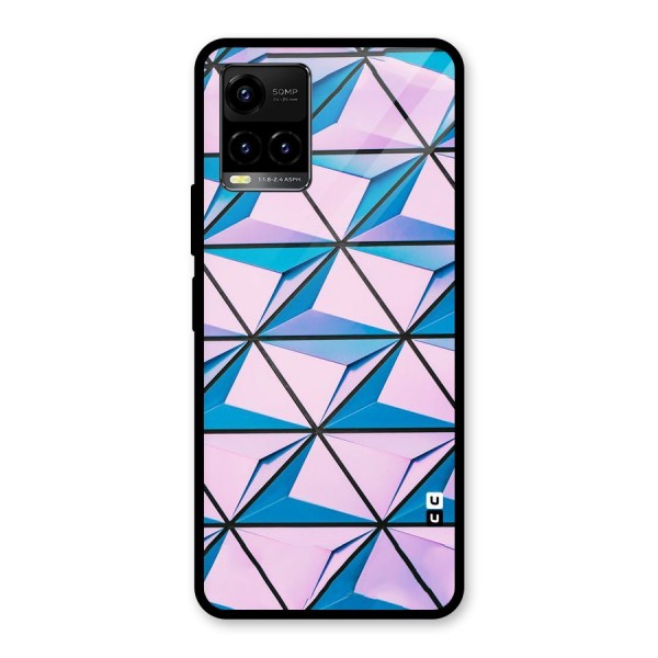 Crystal Abstract Glass Back Case for Vivo Y21 2021