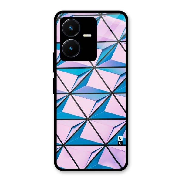 Crystal Abstract Glass Back Case for Vivo Y22