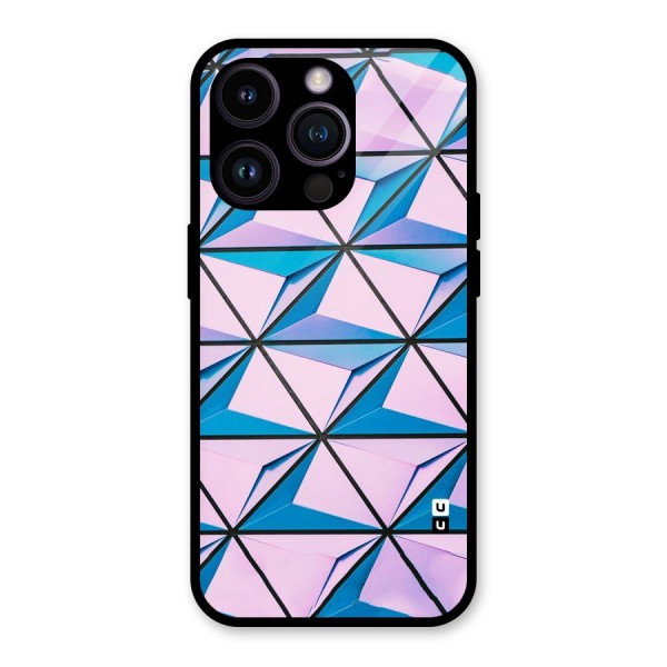 Crystal Abstract Glass Back Case for iPhone 14 Pro