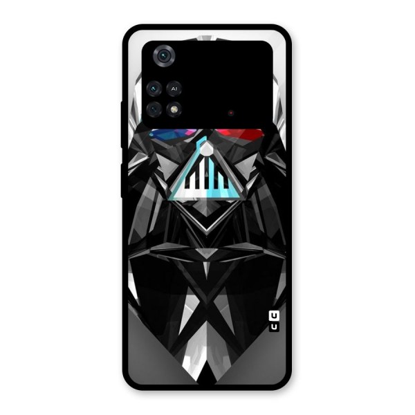 Crystal Robot Glass Back Case for Poco M4 Pro 4G