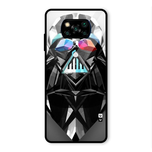 Crystal Robot Glass Back Case for Poco X3 Pro