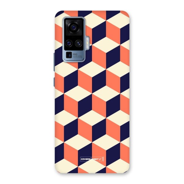 Cube Pattern Back Case for Vivo X50 Pro