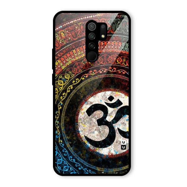 Culture Om Design Glass Back Case for Redmi 9 Prime