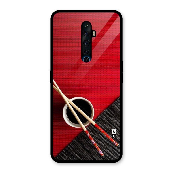 Cup Chopsticks Glass Back Case for Oppo Reno2 Z