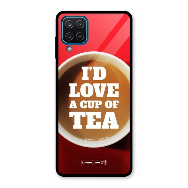 Cup of Tea Glass Back Case for Galaxy A12