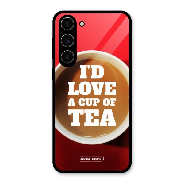 Cup of Tea Glass Back Case for Galaxy S23 Plus