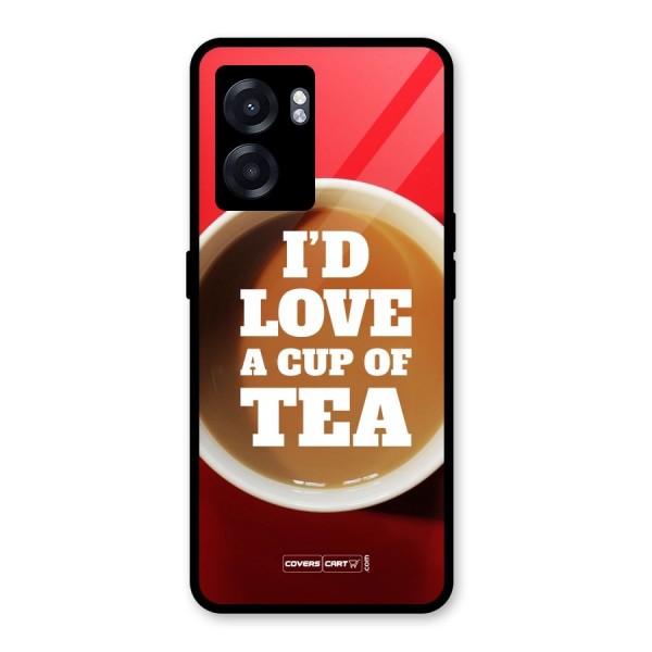 Cup of Tea Glass Back Case for Oppo K10 (5G)