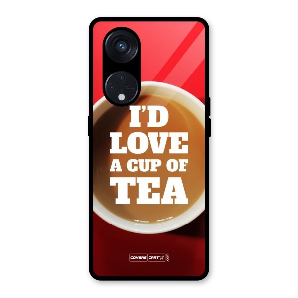 Cup of Tea Glass Back Case for Reno8 T 5G