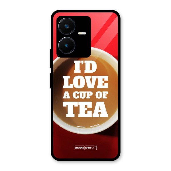 Cup of Tea Glass Back Case for Vivo Y22