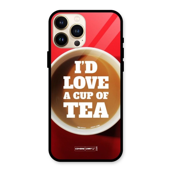 Cup of Tea Glass Back Case for iPhone 13 Pro Max
