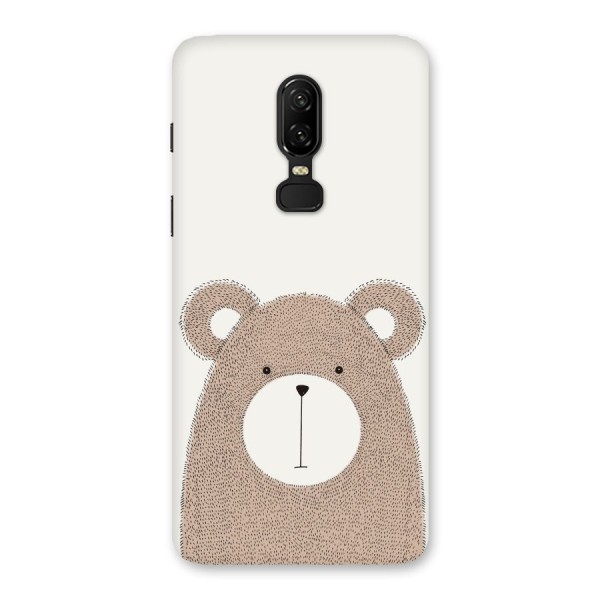 Cute Bear Back Case for OnePlus 6