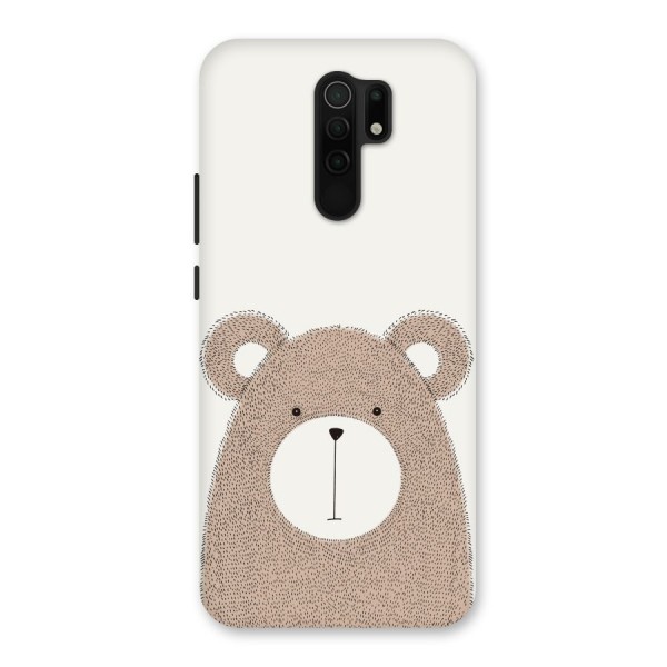 Cute Bear Back Case for Redmi 9 Prime