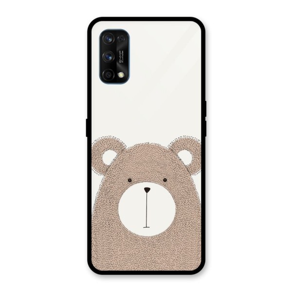 Cute Bear Glass Back Case for Realme 7 Pro