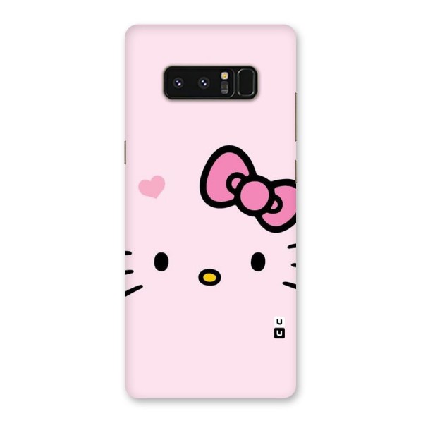 Cute Bow Face Back Case for Galaxy Note 8