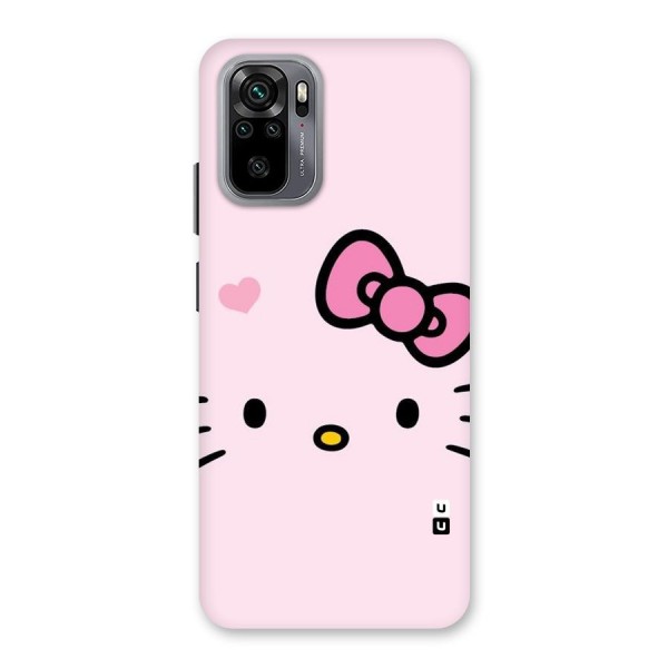 Cute Bow Face Back Case for Redmi Note 10