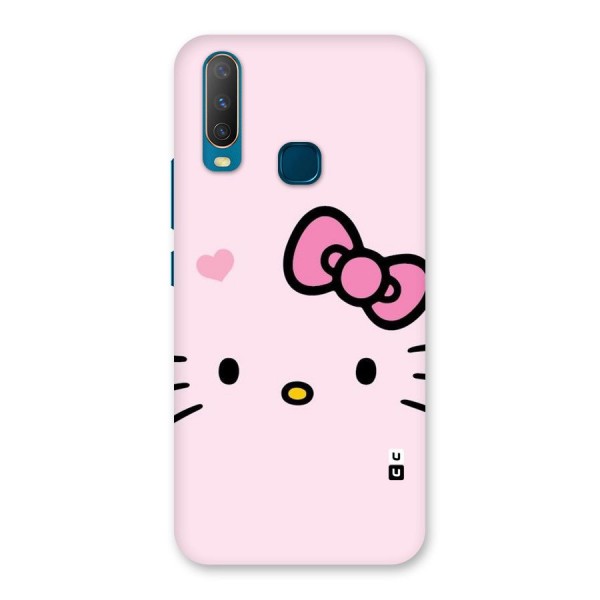 Cute Bow Face Back Case for Vivo Y12