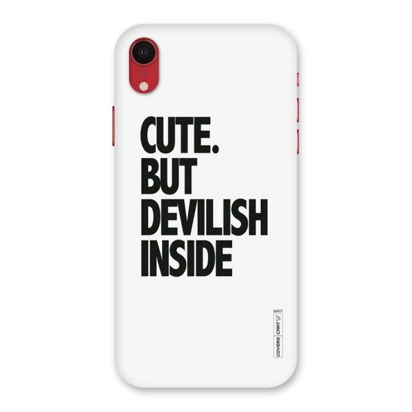 Cute But Devil Back Case for iPhone XR