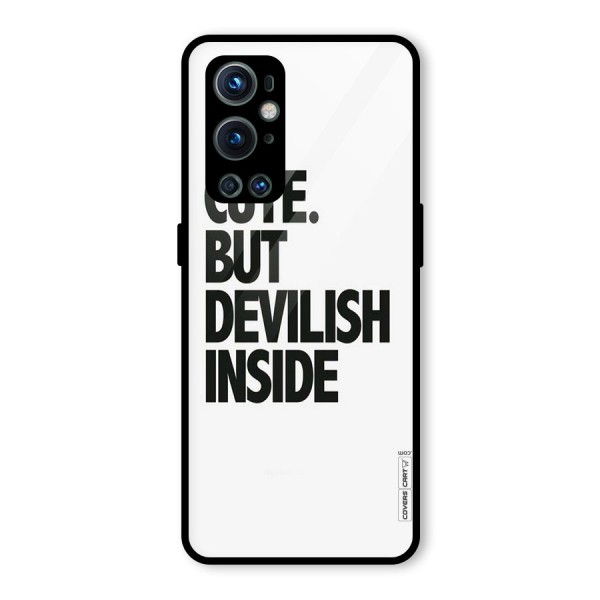 Cute But Devil Glass Back Case for OnePlus 9 Pro