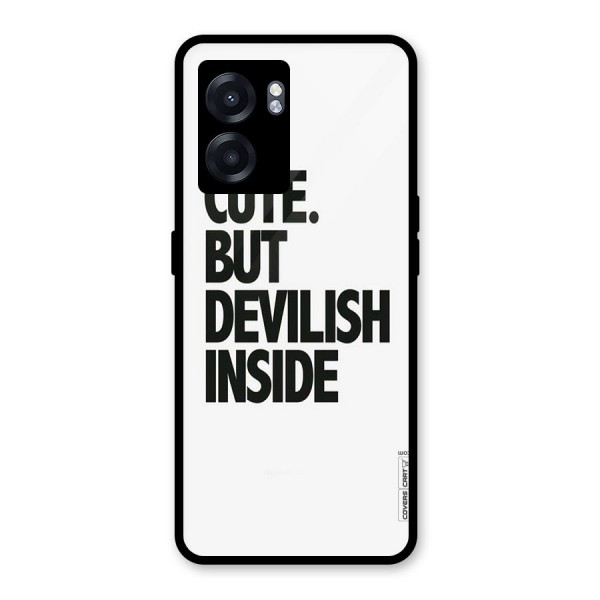 Cute But Devil Glass Back Case for Oppo K10 (5G)