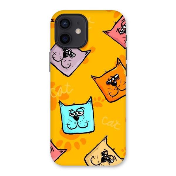 Cute Cat Pattern Back Case for iPhone 12