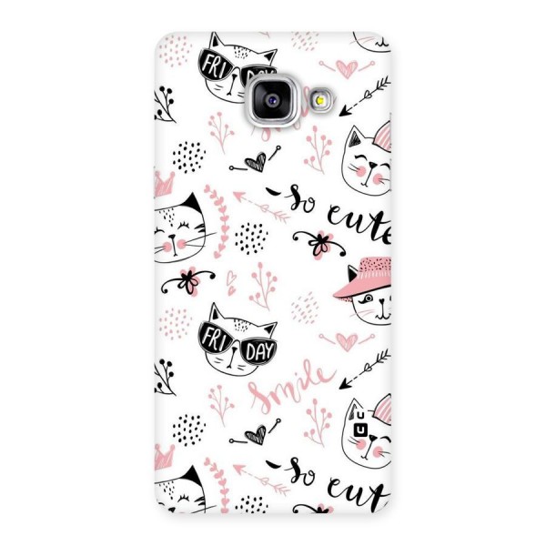 Cute Cat Swag Back Case for Galaxy A5 2016