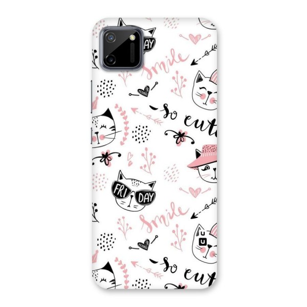 Cute Cat Swag Back Case for Realme C11