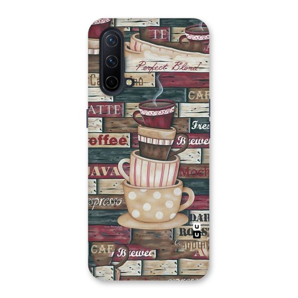 Cute Coffee Cups Back Case for OnePlus Nord CE 5G