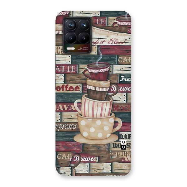 Cute Coffee Cups Back Case for Realme 8