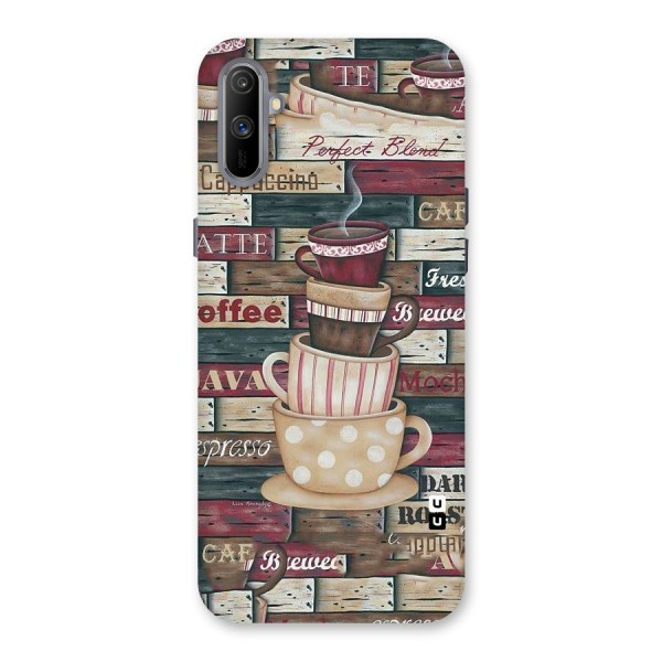 Cute Coffee Cups Back Case for Realme C3