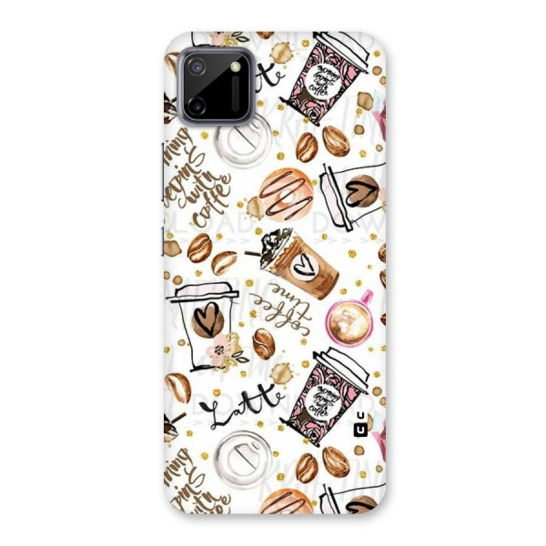 Cute Coffee Pattern Back Case for Realme C11