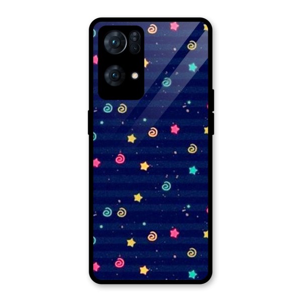 Cute Design Glass Back Case for Oppo Reno7 Pro 5G