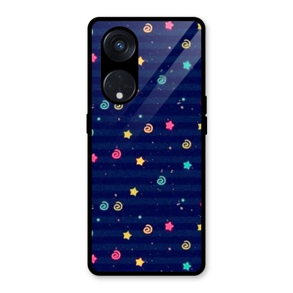 Cute Design Glass Back Case for Reno8 T 5G