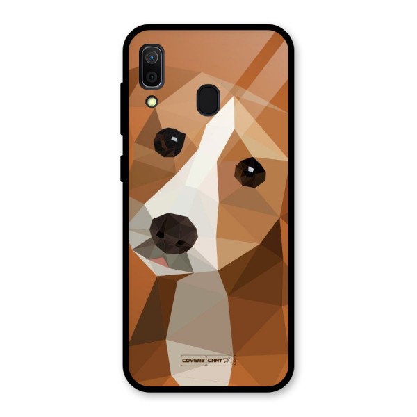 Cute Dog Glass Back Case for Galaxy A30