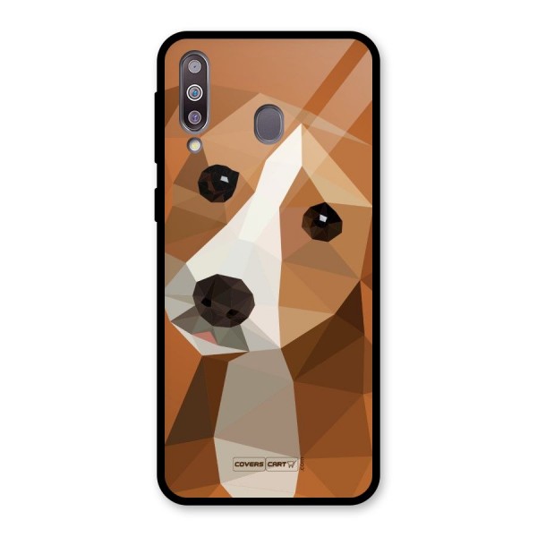 Cute Dog Glass Back Case for Galaxy M30