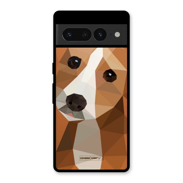 Cute Dog Glass Back Case for Google Pixel 7 Pro