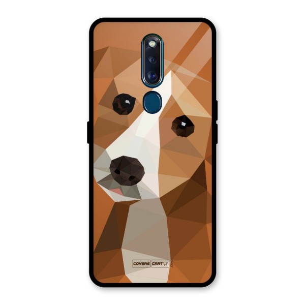 Cute Dog Glass Back Case for Oppo F11 Pro