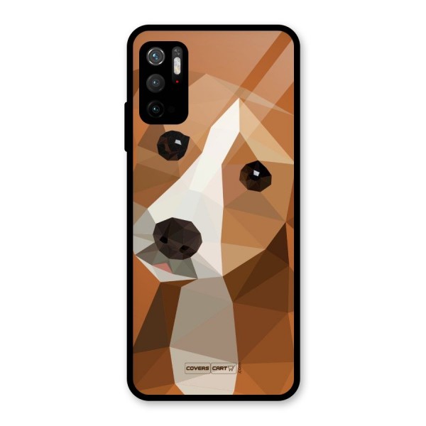 Cute Dog Glass Back Case for Poco M3 Pro 5G